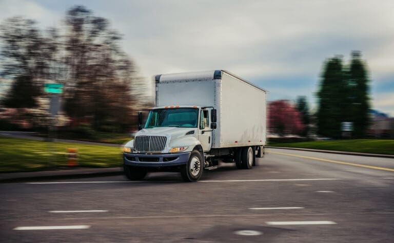 Delivery Truck Accident Lawyer - white panel van