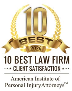 10 Best Law Firm - Client Satisfaction Badge, Truck Accident Lawyers Group